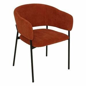 Étkezőfotel, kordbársony - fém, borostyán fekete - TAMI - Butopêa kép