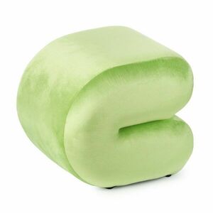 Bársony puff, U alakú, zsályazöld - ULM - Butopêa kép