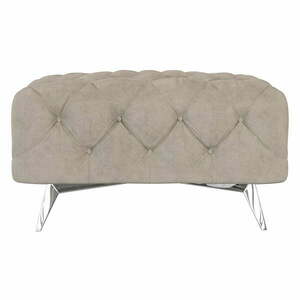 Szürkésbézs bársony lábtartó Chelsea – Ropez kép