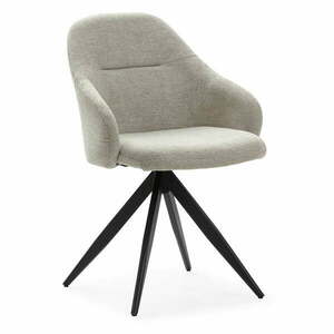 Világosszürke kárpitozott karfás étkezőfotel szett 2 db-os Tamara – Marckeric kép