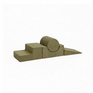 Khaki kordbársony habszivacs játszótér 4 db-os magasság 30 cm 45x170 cm Montessori – Meowbaby kép