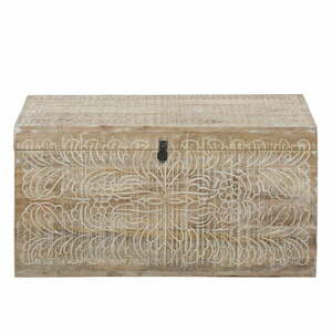 Natúr színű mangófa tárolóláda 45x50 cm Malati – Støraa kép