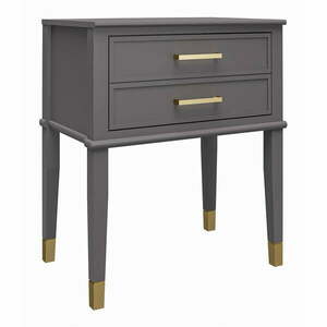 Sötétszürke éjjeliszekrény Westerleigh – CosmoLiving by Cosmopolitan kép