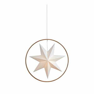 Fehér-barna fénydekoráció ø 50 cm Speranza – Markslöjd kép