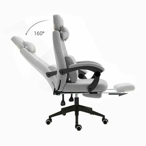 Fejtámlás irodai forgószék - több színben-világos szürke kép