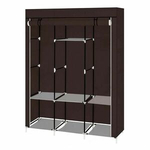 Mobil ruhásszekrény 130x45x170 cm-es méretben-barna kép