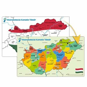Magyarország kaparós térkép kép