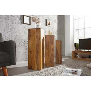 MAKASSAR 3 darabos rózsafa lerakóasztal szett kép