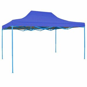Összecsukható kerti pavilon több típusban-2, 9x4, 25 méteres-kék-pavilon kép