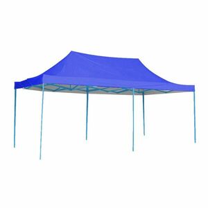 Összecsukható kerti pavilon több típusban-2, 9x5, 7 méteres-kék-pavilon+hordtáska kép