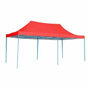Összecsukható kerti pavilon több típusban-2, 9x5, 7 méteres-piros-pavilon+hordtáska kép