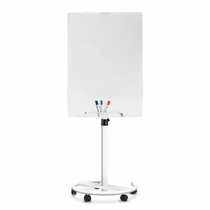 Gurulós mágneses, üveg flipchart tábla 70x 100 cm kép