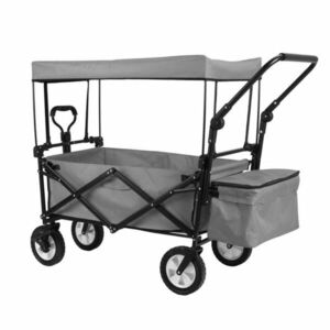 Összecsukható kocsi tetővel, húzható-tolható, szürke kép