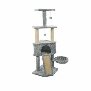 Macska mászóka-szürke kép