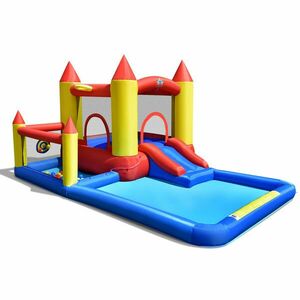 Kastély formájú felfújható vízipark kép