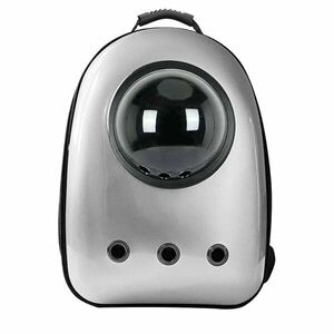 Kisállathordozó hátizsák, ezüst kép