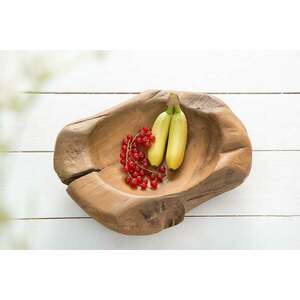 NATURE faragott fa tál 30cm kép