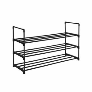 3 szintes fém cipőtartó 92x30x55cm kép