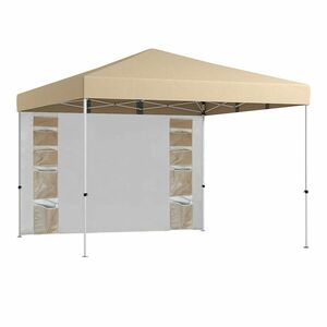 Pavilon hátfallal, zsebekkel 3x3x2, 8 m, bézs kép