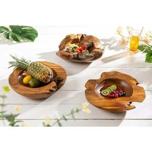 NATURE faragott fa tál 40cm kép