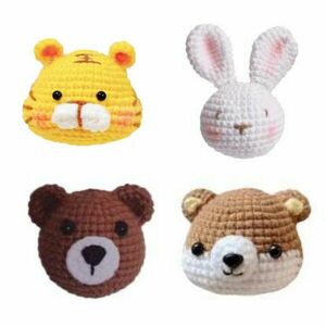 4 db-os állatos horgoló készlet kezdőknek kép