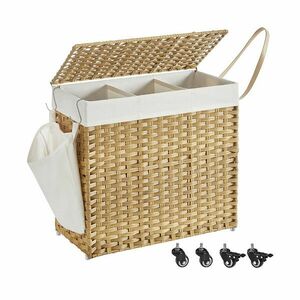 Műanyag szennyestartó kosár, 66 x 33 x 66 cm kép