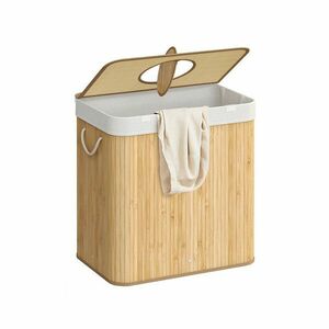 Bambusz szennyestartó kivehető hálóval kép