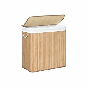 Bambusz szennyestartó, 60 x 40 x 61, 5 cm kép
