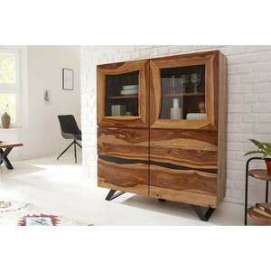 AMAZONAS barna rózsafa vitrin 118x38x140 kép