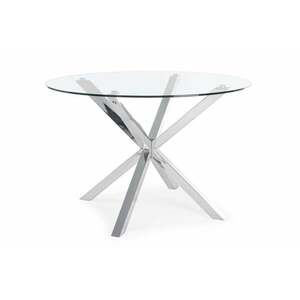 MAY kerek étkezőasztal ezüst lábakkal 114cm átmérő kép