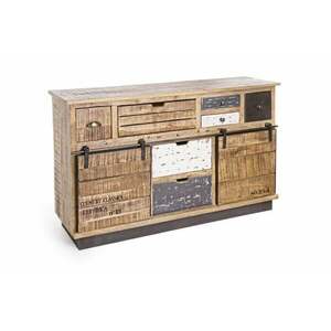 TUDOR tálalószekrény 2 ajtóval és 7 fiókkal kép