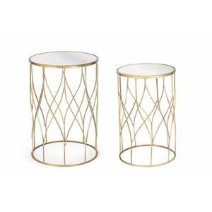 ELENOR 2 részes kerek dohányzóasztal V1 kép