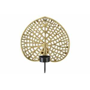 GOLDEN LOTUS arany és fekete műgyanta gyertyatartó kép