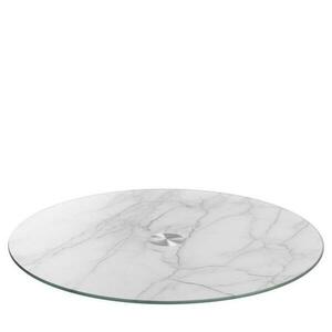 LEONARDO TURN forgó kínálótál 33cm márvány dekor kép