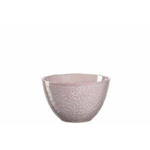 LEONARDO MATERA rózsaszín müzlis-leveses tálka 15cm kép