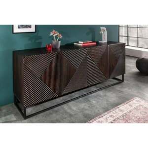 CREATIVO barna mangófa tálalószekrény kép