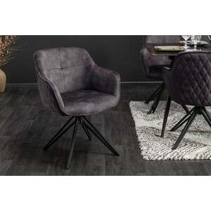 EUPHORIA szürke bársony szék kép