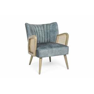 VIRNA szürke bársony fotel kép