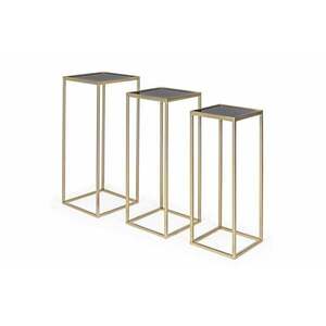 NUCLEOS arany acél lerakóasztal 31x31cm kép