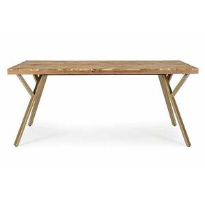 RAIDA 8 személyes barna akácfa étkezőasztal 180cm kép