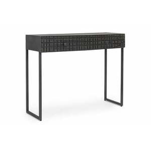 DORSET fekete tömörfa konzolasztal 100cm kép