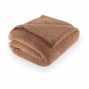 Barna mikroplüss takaró 150x200 cm Cocoon – Tiseco Home Studio kép