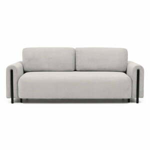 Bézs kordbársony kinyitható-tárolóhelyes kanapé 244 cm Arcadova – ELTAP kép