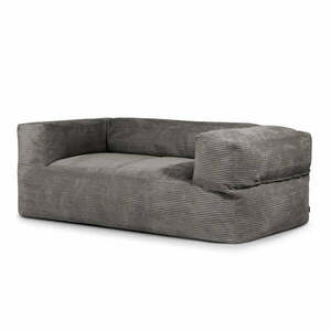 Sötétszürke kordbársony babzsákfotel Sofa MooG – SLOWDOWN kép