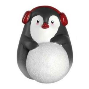 LEONARDO CALDO pingvin figura 10cm fülvédővel kép