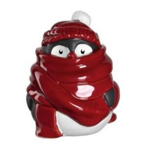 LEONARDO CALDO pingvin figura 10cm sállal kép