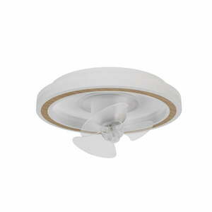 Fehér LED mennyezeti lámpa távirányítóval, ventilátorral Alan Move – SULION kép