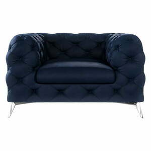 Sötétkék bársony fotel Chelsea – Ropez kép