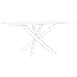 GEORGE fehér üveg asztallap 160cm kép