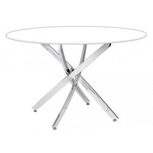 GEORGE ezüst acél kerek étkezőasztal láb kép